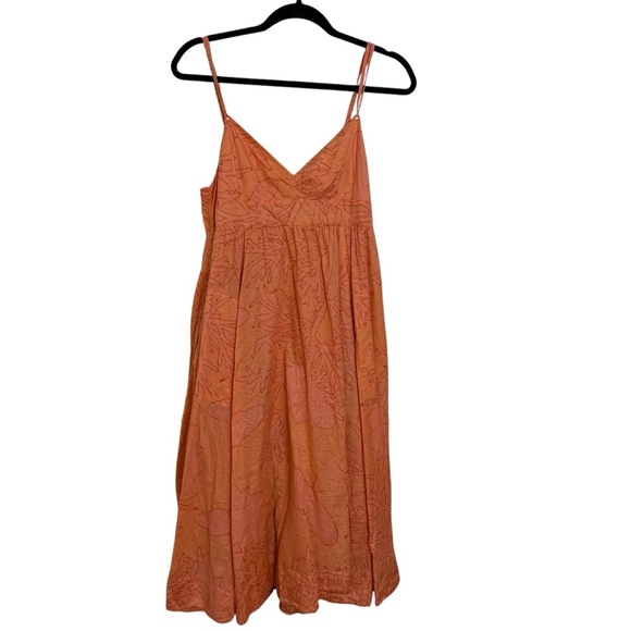 Rebecca Taylor Twiggy tie back dress cotton & silk lining summer sundress size 6 - Picture 2 of 5